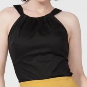 Pinup couture by Laura Byrnes Harley top black large